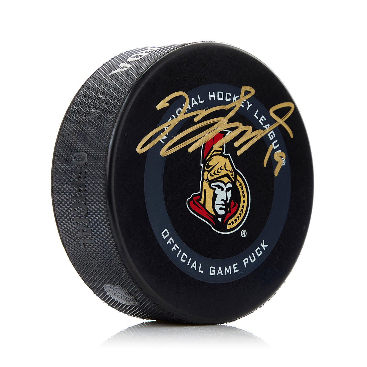 Jason Spezza Autographed Ottawa Senators Official Game Puck product image 1, provided for visual reference and product