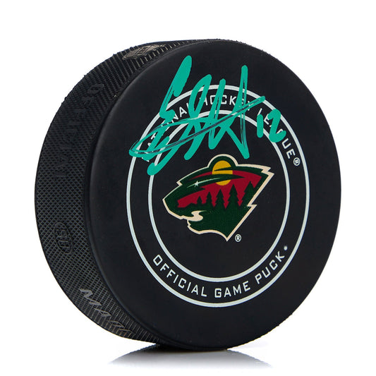 Eric Staal Minnesota Wild Autographed Official NHL Game Puck product image 1, provided for visual reference and product