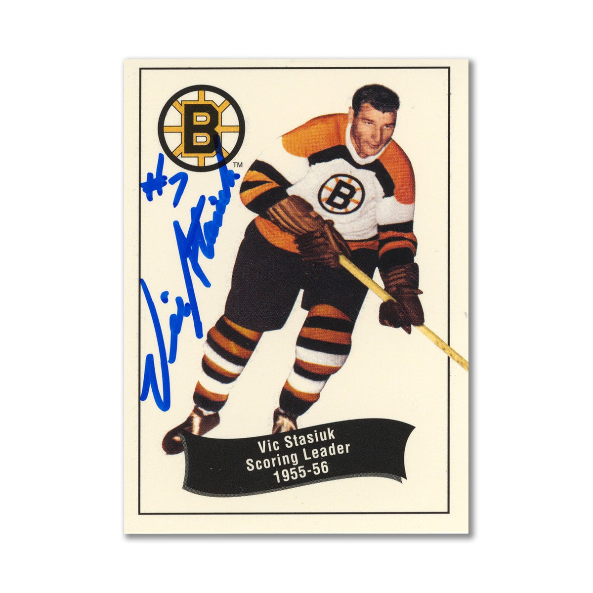 Autographed 1994 Parkhurst Missing Link #169 Vic Stasiuk Leader Card product image 1, provided for visual reference and