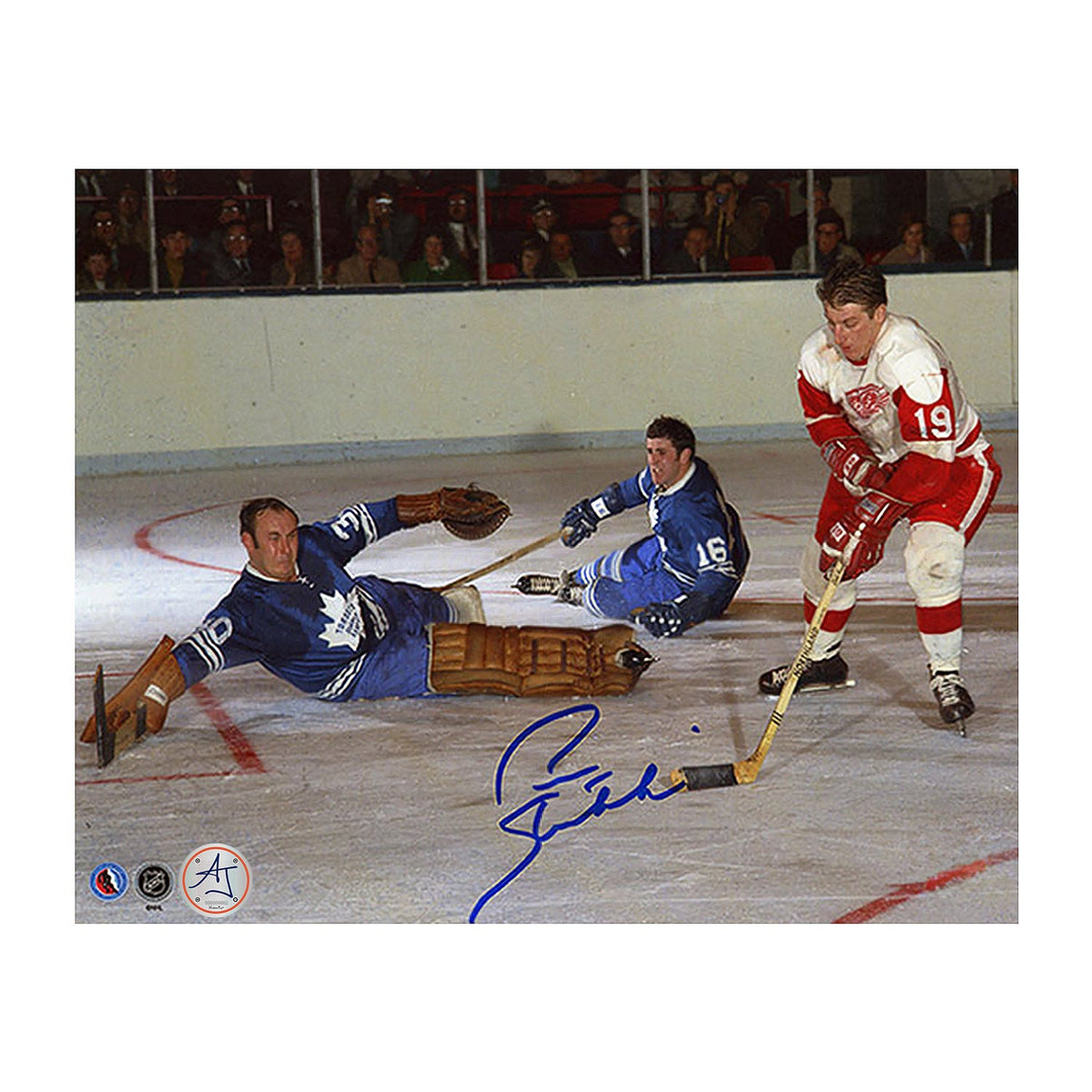 Pete Stemkowski Autographed Detroit Red Wings Attack Zone 8x10 Photo product image 1, provided for visual reference and
