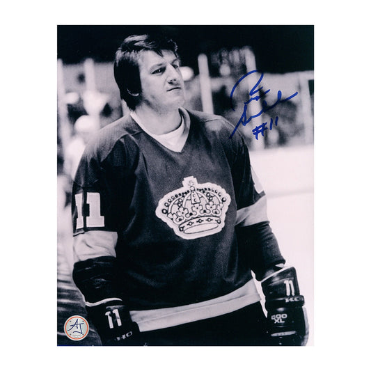 Pete Stemkowski Autographed Los Angeles Kings Black and White 8x10 Photo product image 1, provided for visual reference and