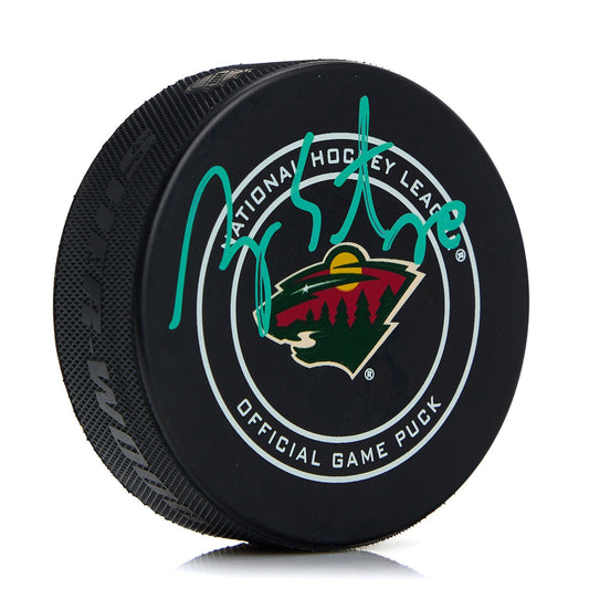 Ryan Suter Minnesota Wild Autographed Official Game Puck product image 1, provided for visual reference and product detail