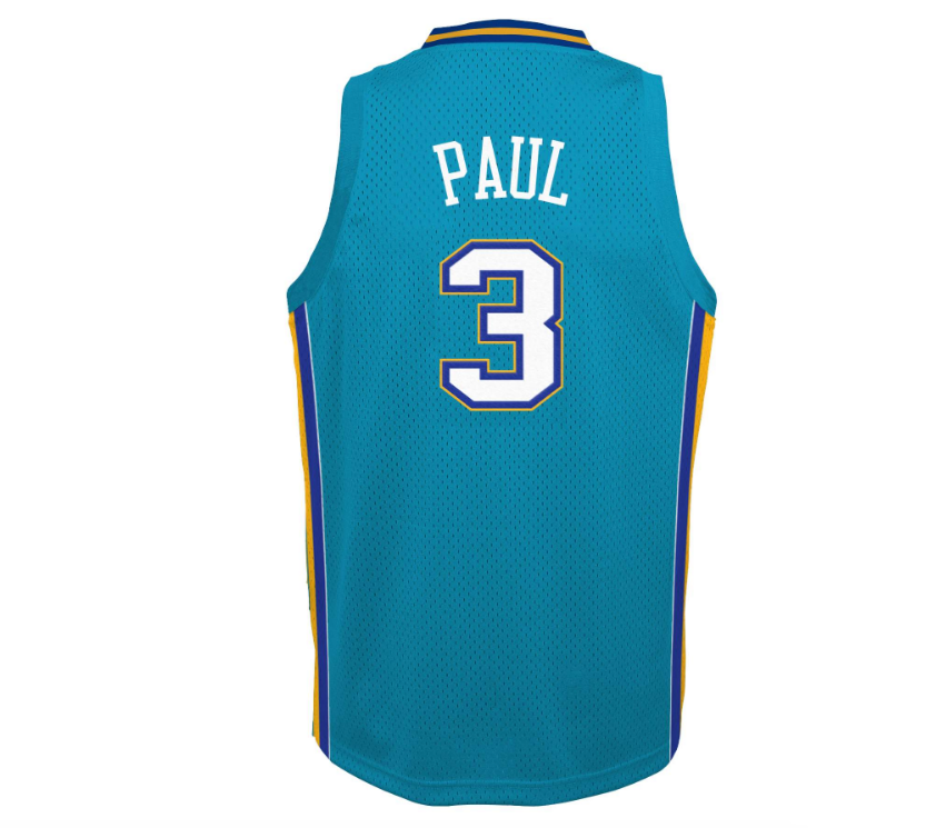 Chris Paul New Orleans Hornets Mitchell & Ness Teal 2005-06 Hardwood Classics Swingman Jersey product image 3, provided for