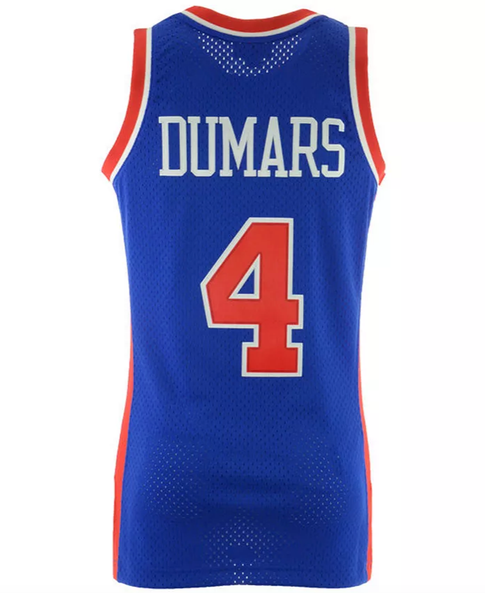 Joe Dumars Detroit Pistons Mitchell & Ness Blue 1988-89 Hardwood Classics Swingman Jersey for Men product image 3, provided
