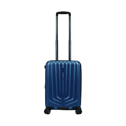 Traveler's Choice 22" 4 Double Wheels Expandable Trolley Case - Metallic Navy