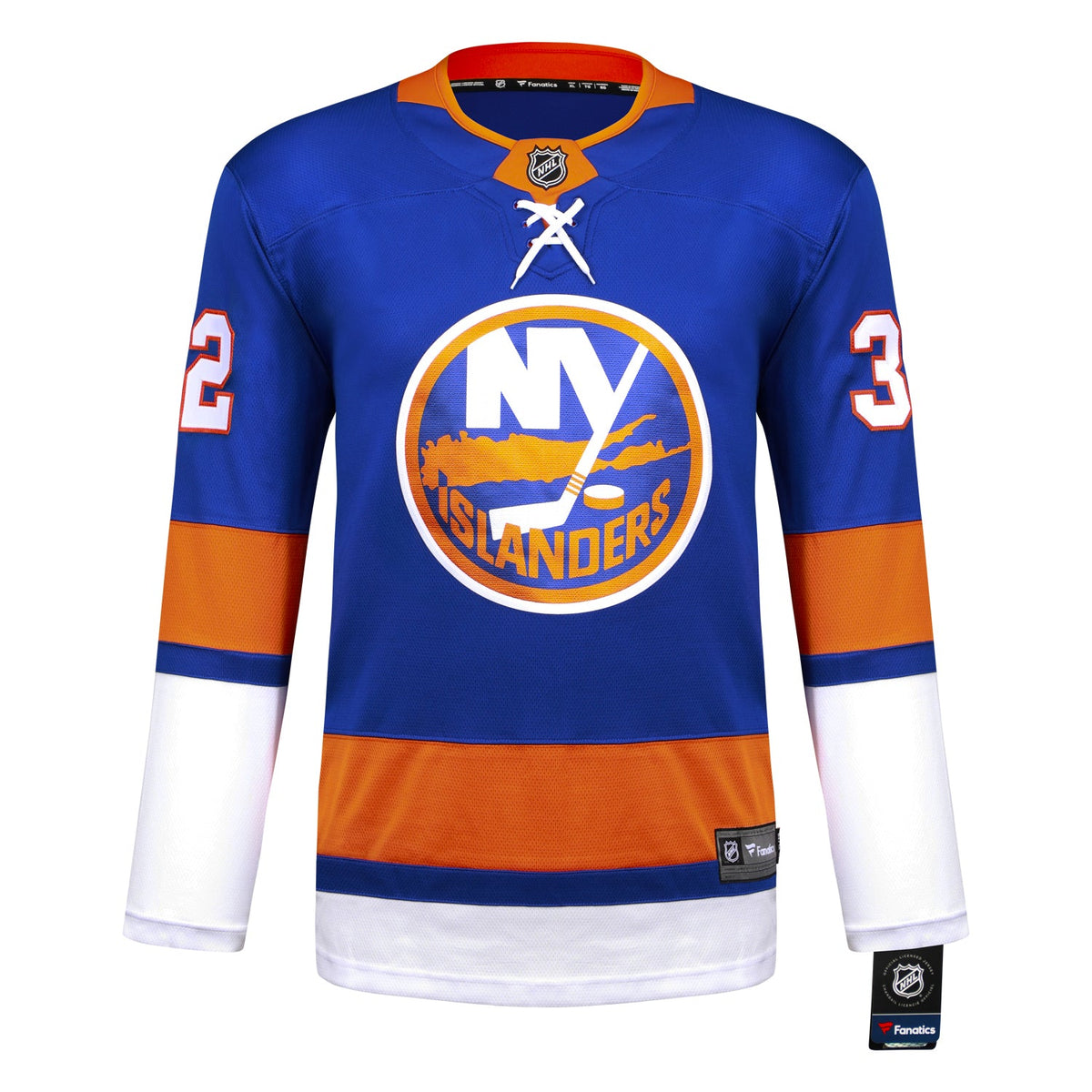 Steve Thomas Autographed New York Islanders Blue Fanatics Breakaway Jersey product image 2, provided for visual reference