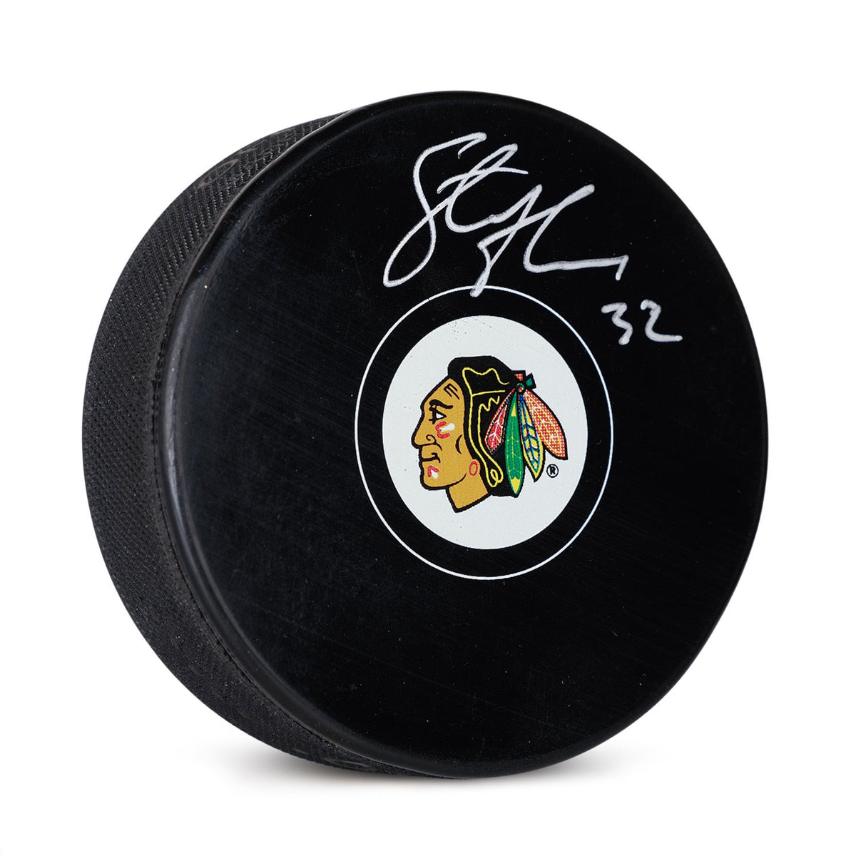 Steve Thomas Autographed Chicago Blackhawks Hockey Puck product image 1, provided for visual reference and product detail
