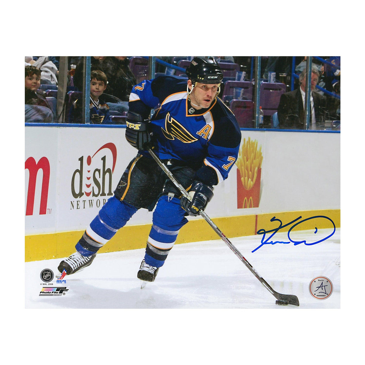 Keith Tkachuk Signed St Louis Blues Shooting 8x10 Photo product image 1, provided for visual reference and product detail