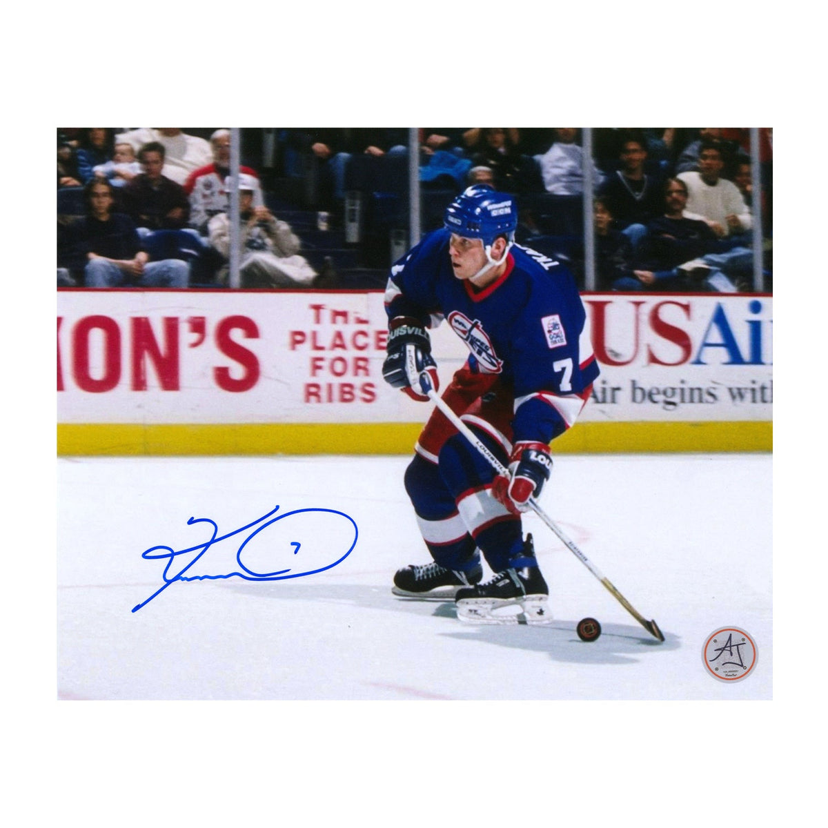 Keith Tkachuk Autographed Winnipeg Jets Attack Zone 8x10 Photo product image 1, provided for visual reference and product