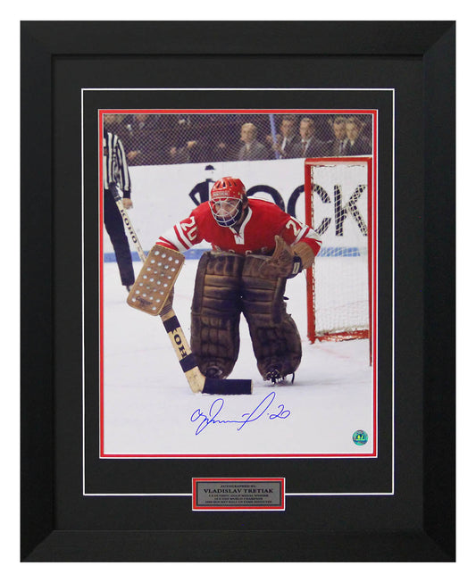 Vladislav Tretiak Soviet Russia Signed 1972 Summit Series 26x32 Frame product image 1, provided for visual reference and