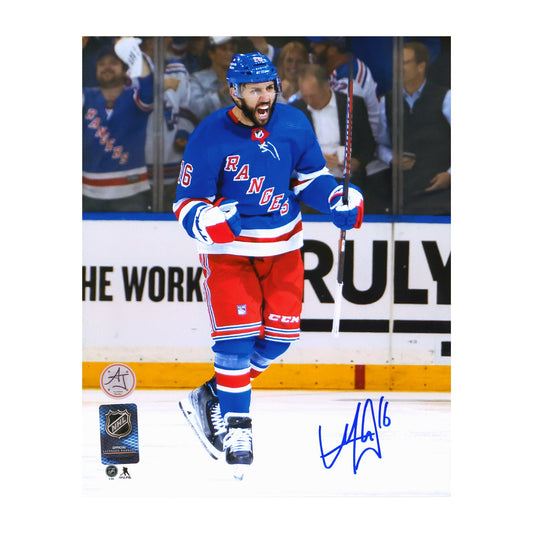 Vincent Trocheck Signed New York Rangers Goal Celebration 8x10 Photo product image 1, provided for visual reference and