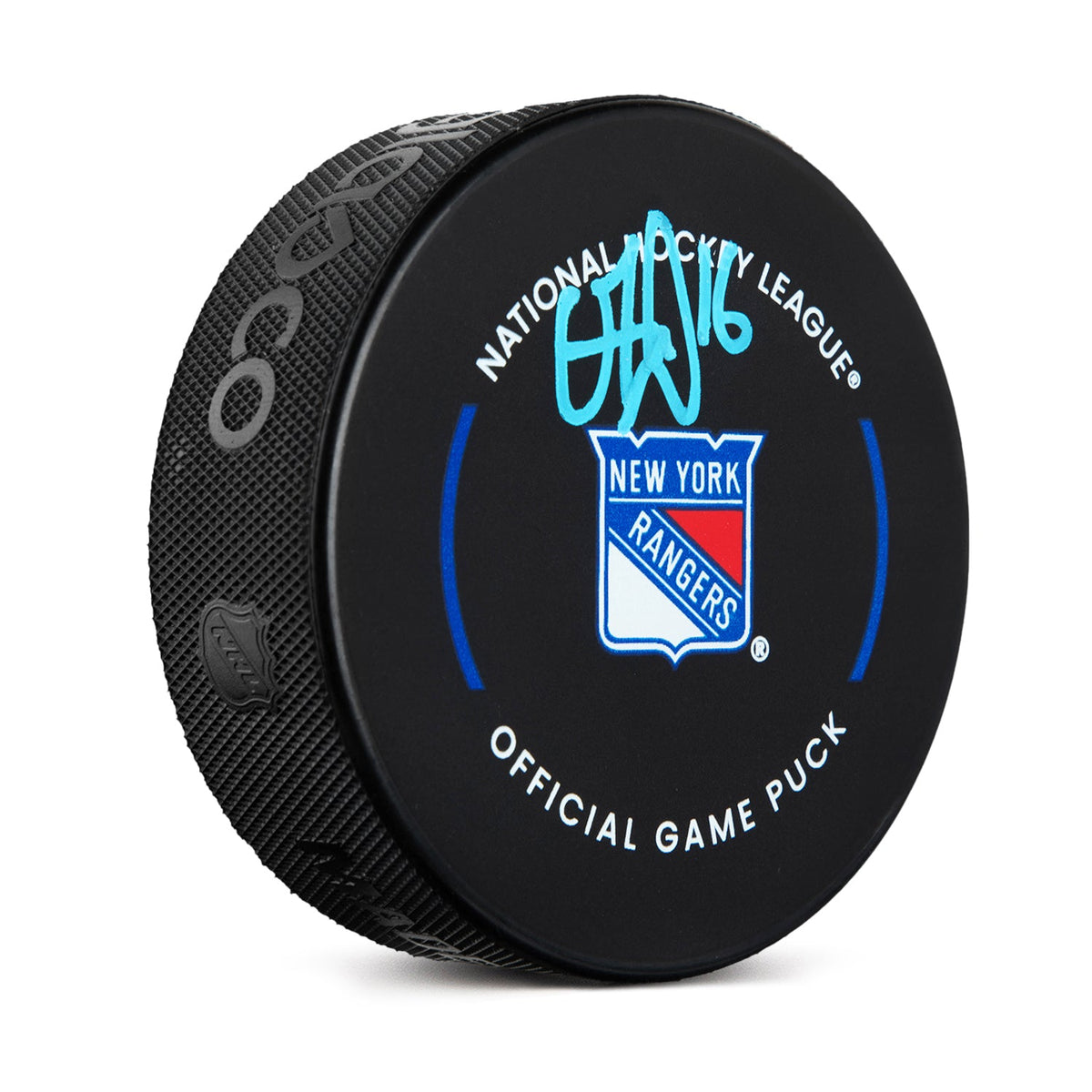 Vincent Trocheck Signed New York Rangers Official Game Puck product image 1, provided for visual reference and product