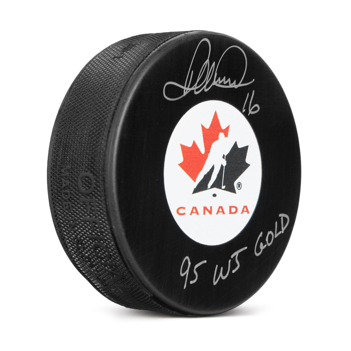 Darcy Tucker Team Canada Signed Hockey Canada Logo Puck product image 1, provided for visual reference and product detail