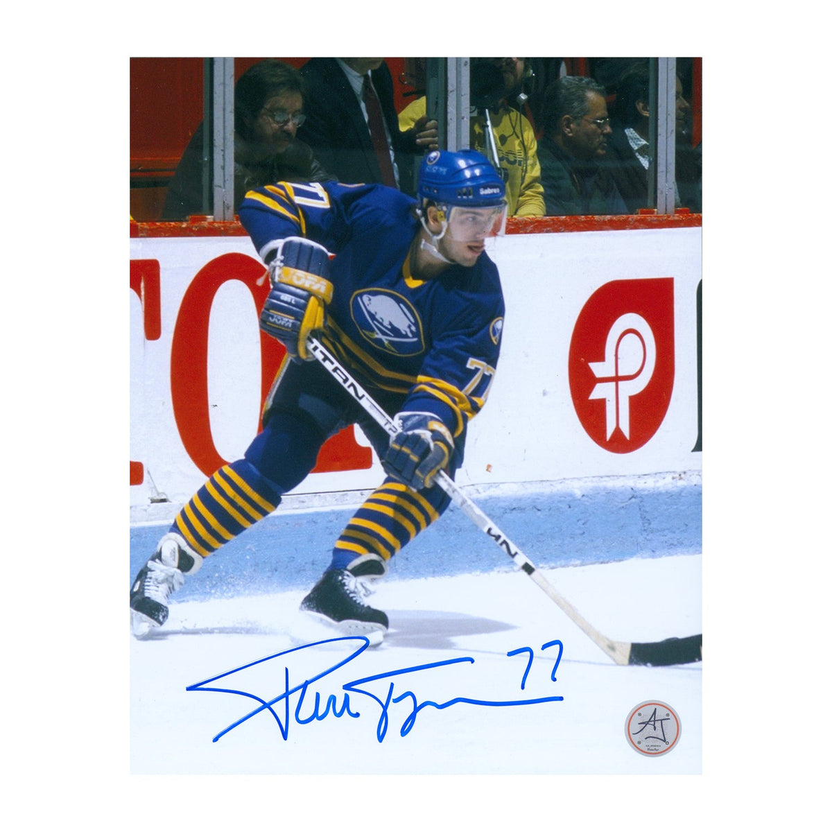 Pierre Turgeon Autographed Buffalo Sabres Legend 8x10 Photo product image 1, provided for visual reference and product