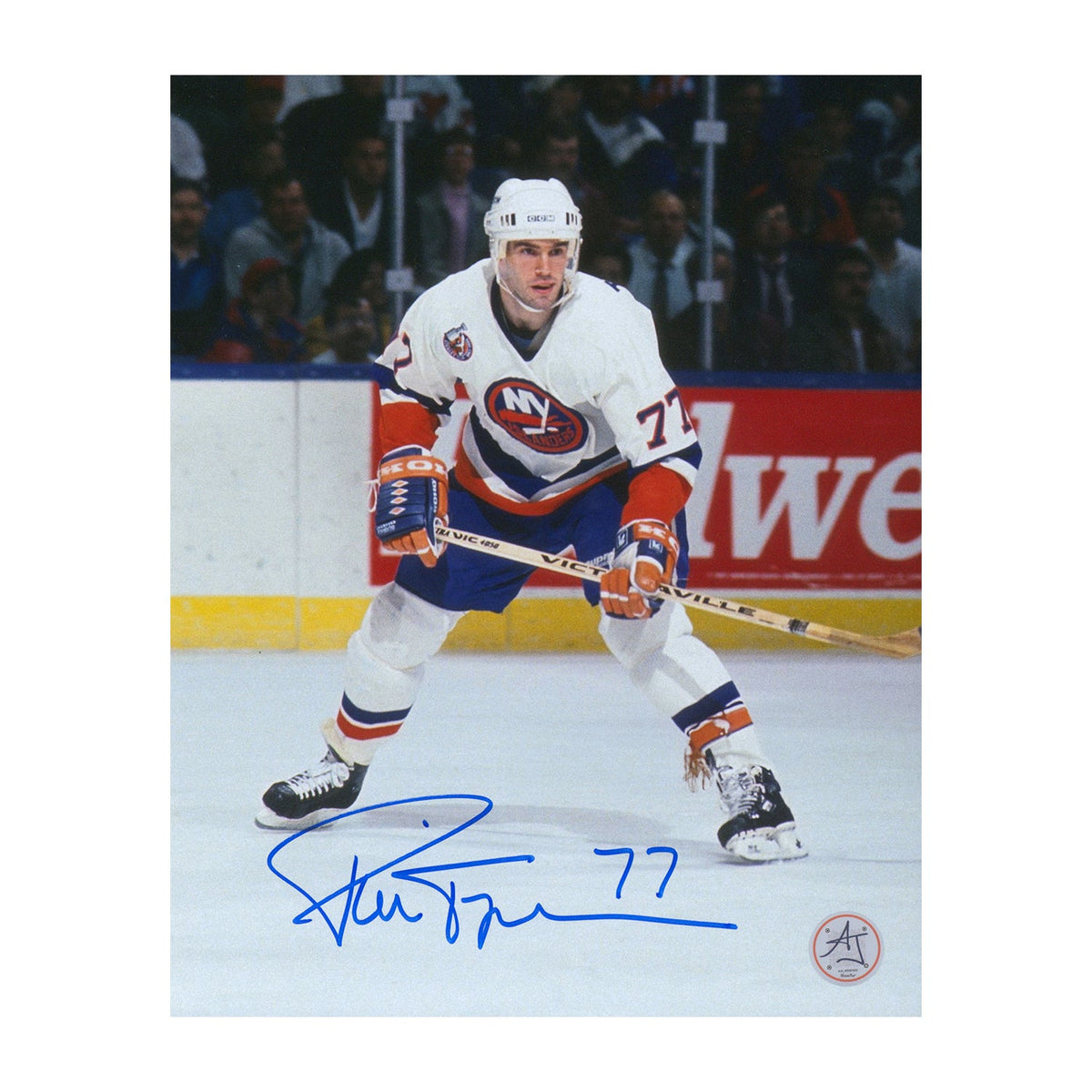 Pierre Turgeon Autographed New York Islanders Legend 8x10 Photo product image 1, provided for visual reference and product