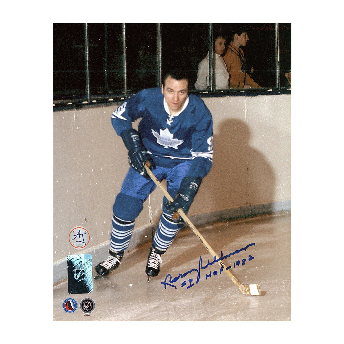 Norm Ullman Autographed Toronto Maple Leafs Game Action 8x10 Photo product image 1, provided for visual reference and
