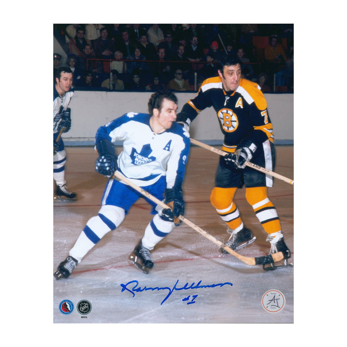 Norm Ullman Autographed Toronto Maple Leafs Game Action 8x10 Photo product image 1, provided for visual reference and