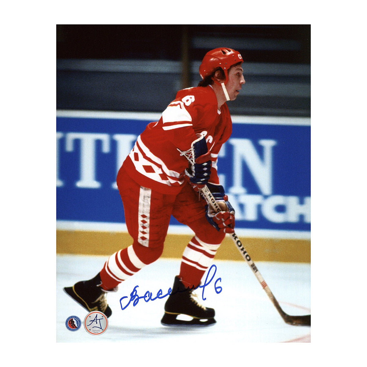 Valeri Vasiliev Autographed Team Russia Canada Cup 8x10 Photo product image 1, provided for visual reference and product