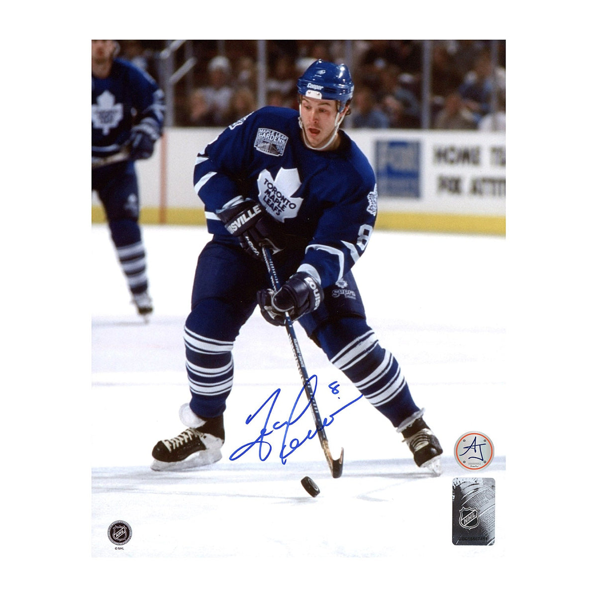 Todd Warriner Autographed Toronto Maple Leafs Game Action 8x10 Photo product image 1, provided for visual reference and