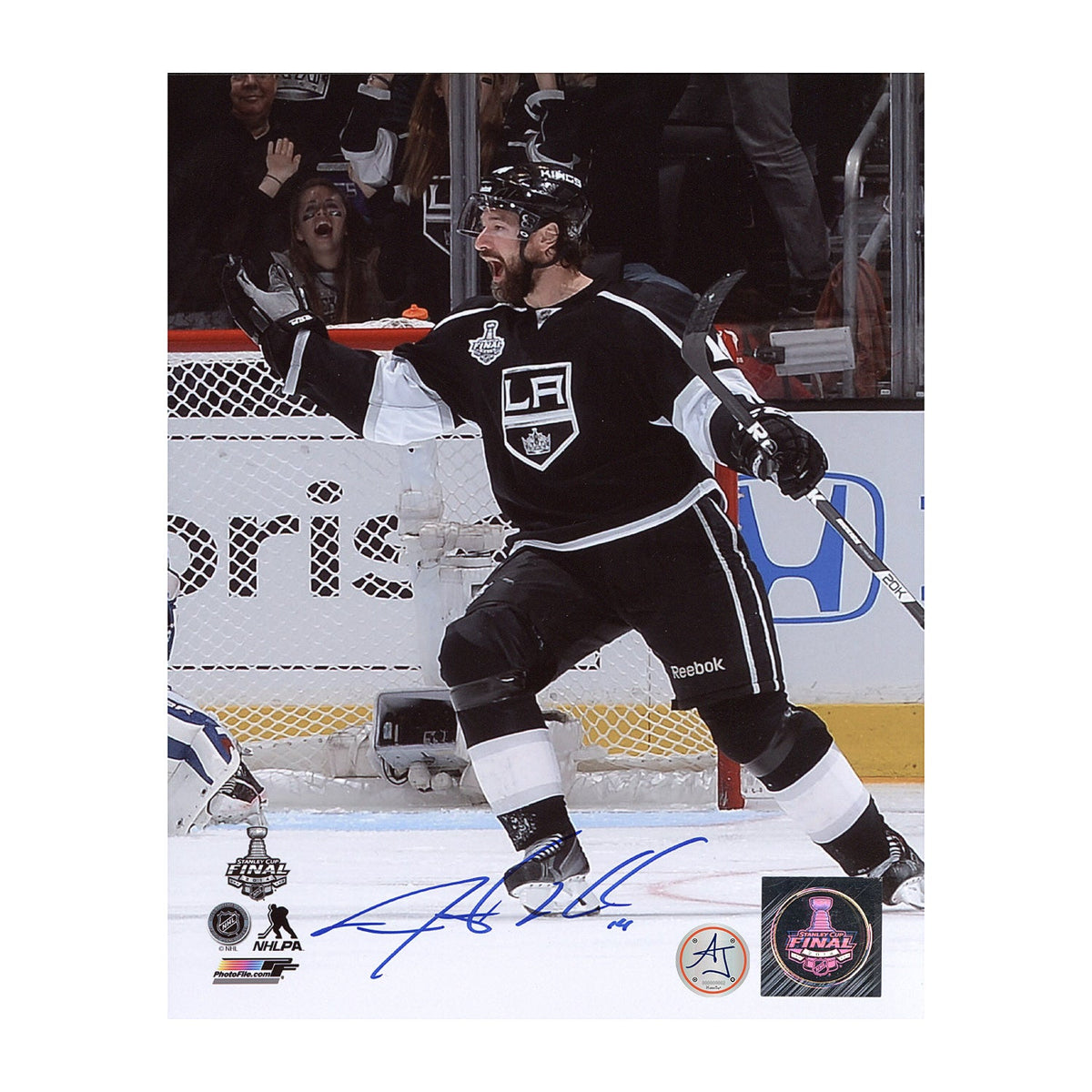 Justin Williams Signed Los Angeles Kings Playoff Finals 8x10 Photo product image 1, provided for visual reference and