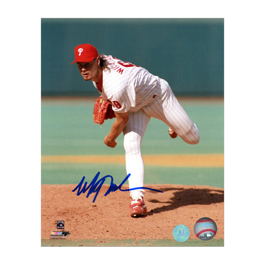 Mitch Williams Autographed Philadelphia Phillies Pitching 8x10 Photo product image 1, provided for visual reference and