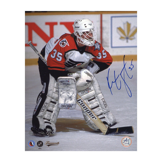 Ken Wregget Autographed Philadelphia Flyers Goalie 8x10 Photo product image 1, provided for visual reference and product