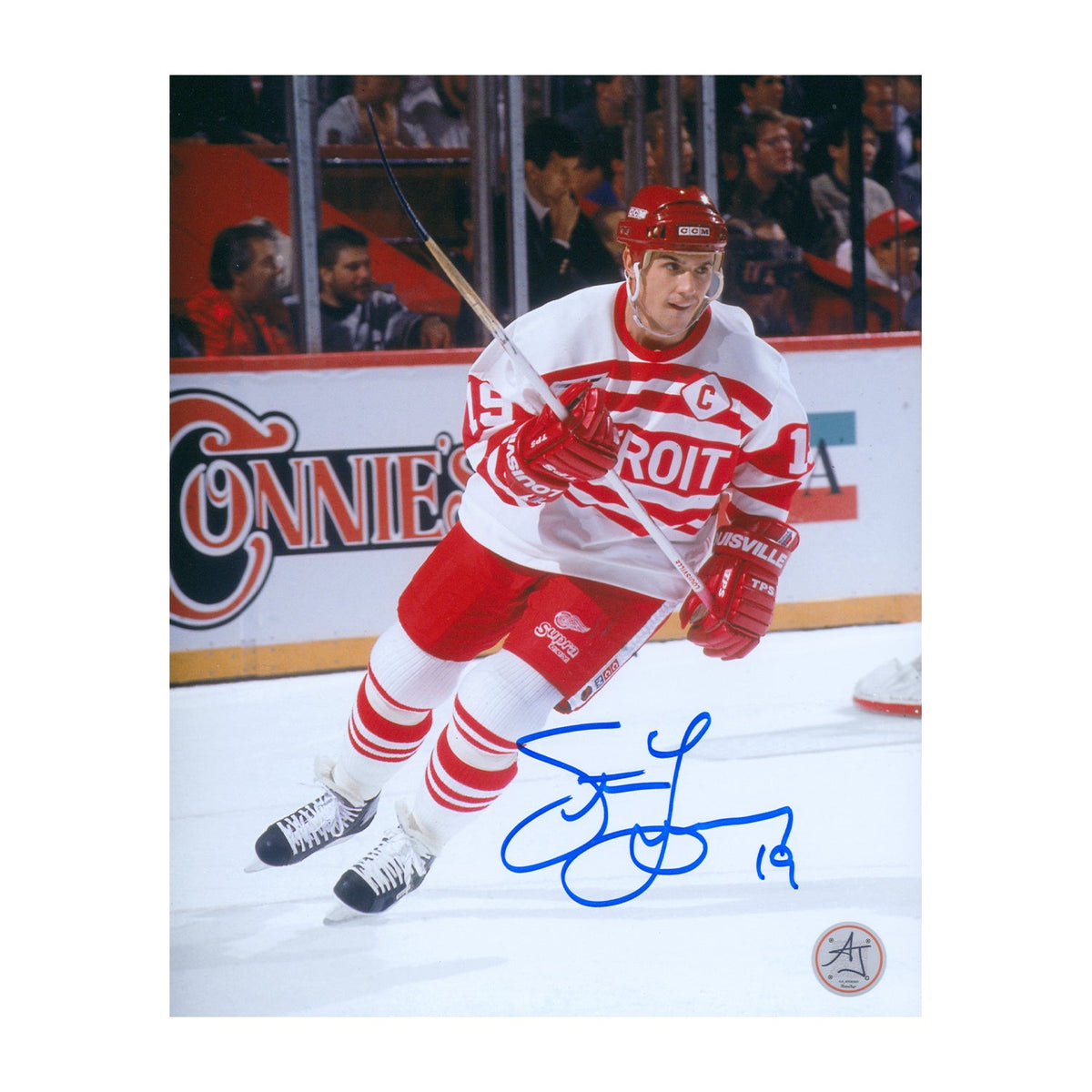 Steve Yzerman Signed Detroit Red Wings Heritage 8x10 Photo product image 1, provided for visual reference and product detail