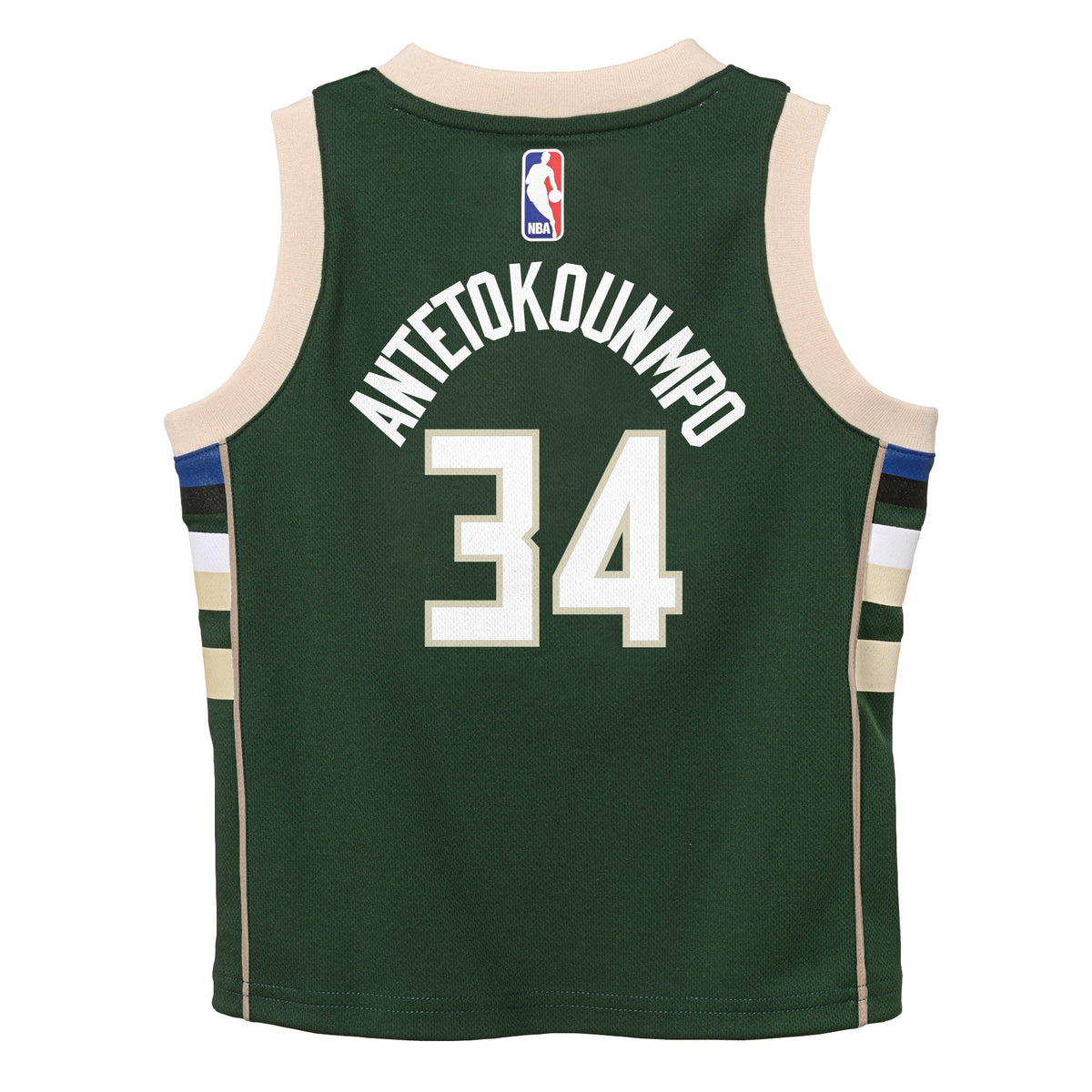 Kids Milwaukee Bucks Giannis Antetokounmpo Nike Icon Edition Green Child Swingman Jersey product image 3, provided for