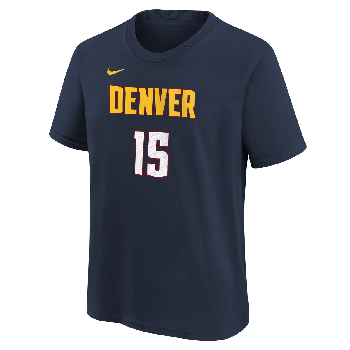 Nike Nikola Jokic Denver Nuggets Navy Icon Name & Number T-Shirt product image 2, provided for visual reference and product