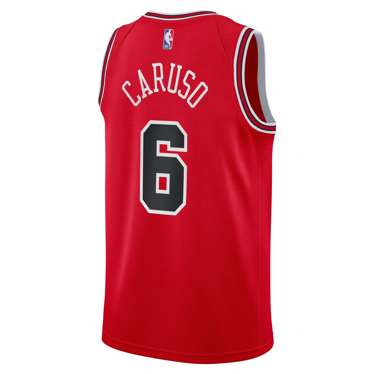 Chicago Bulls Alex Caruso Red Nike Replica Jersey product image 2, provided for visual reference and product detail review