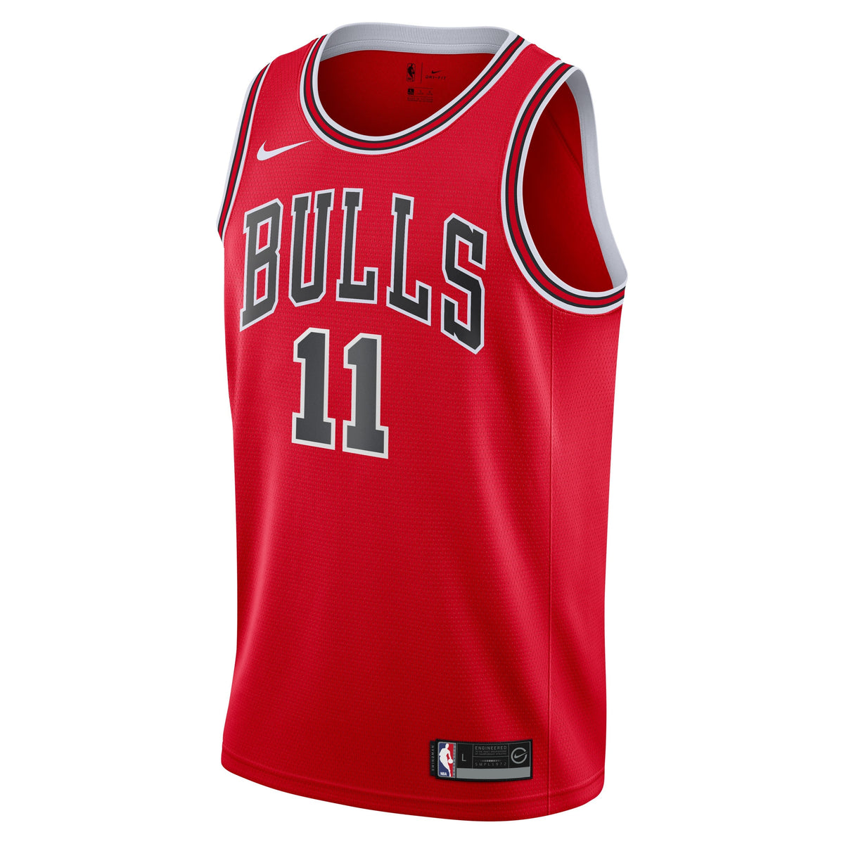 Chicago Bulls Demar Derozan Red Nike Swingman Icon Jersey product image 2, provided for visual reference and product detail