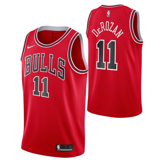Chicago Bulls Demar Derozan Red Nike Swingman Icon Jersey product image 1, provided for visual reference and product detail