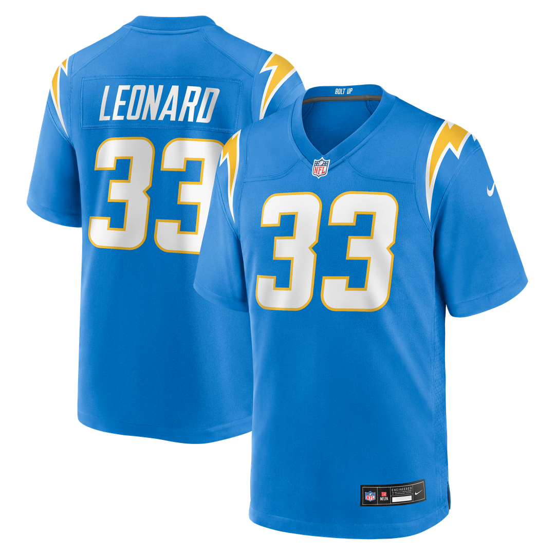 Los Angeles Chargers Deane Leonard Nike Powder Blue Game product image 1
