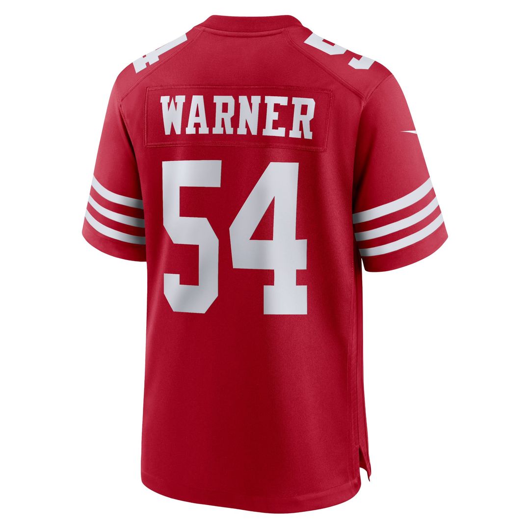 San Francisco 49ers Fred Warner Nike White Game Jersey product image 9