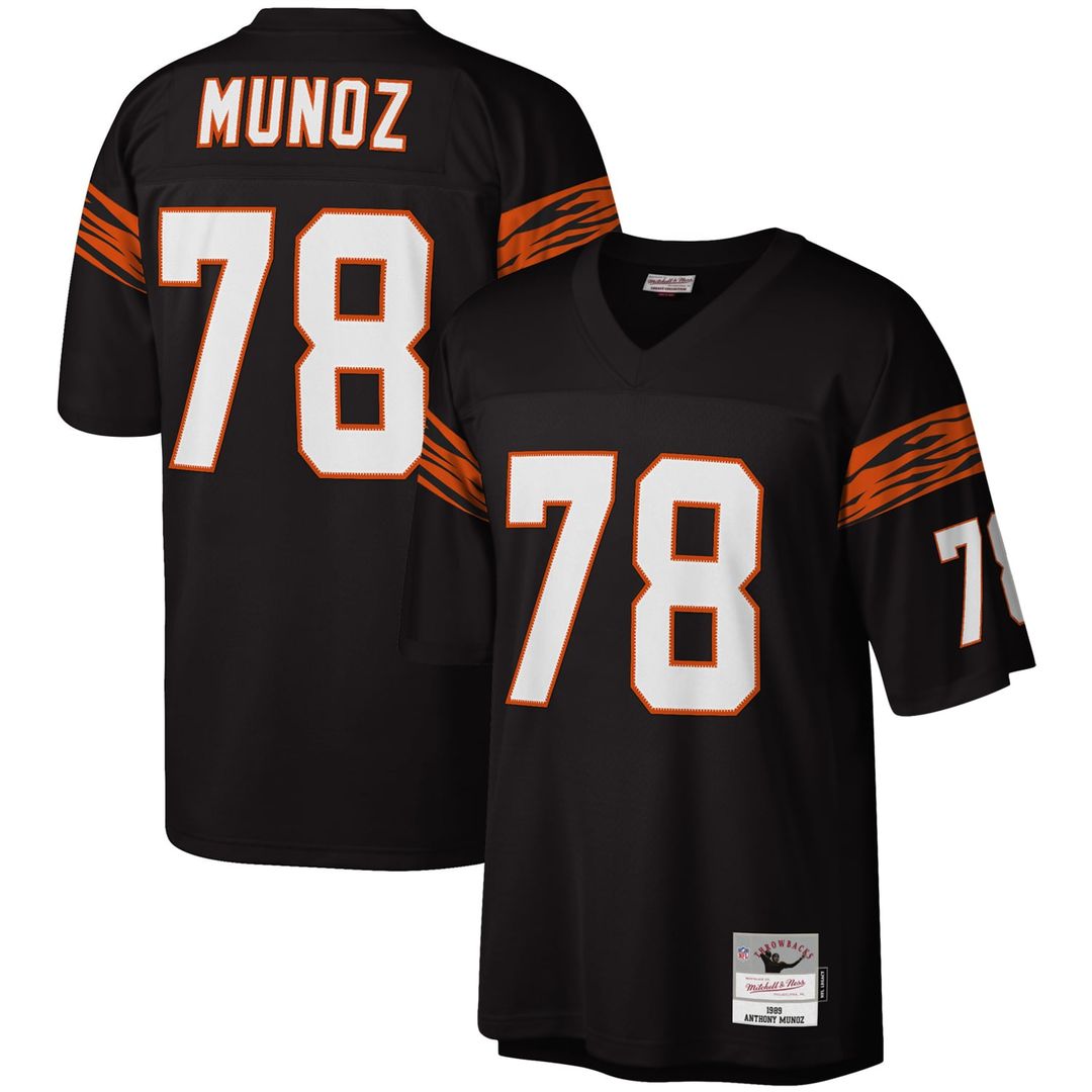 Cincinnati Bengals Anthony Muñoz Mitchell & Ness Black product image 1