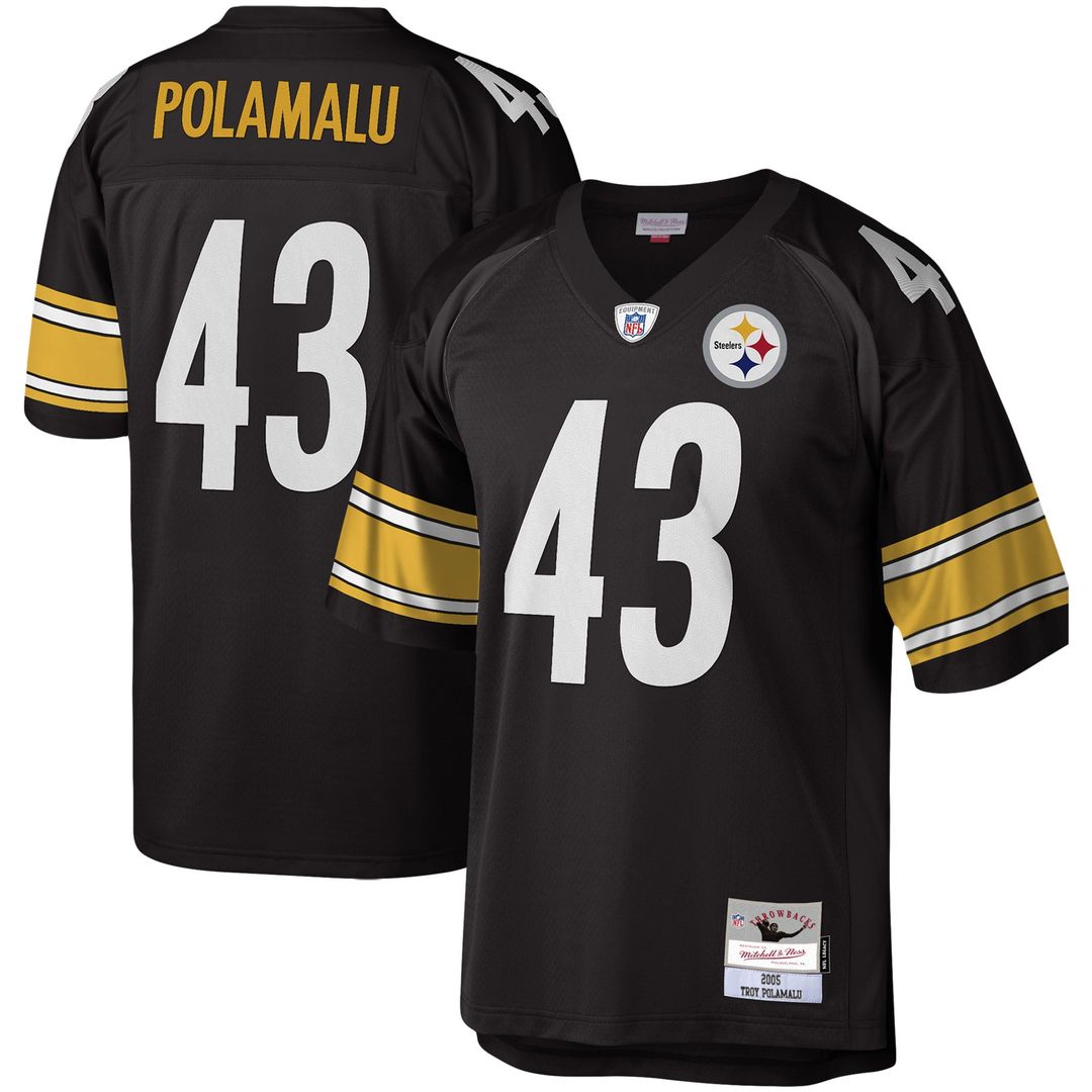 Pittsburgh Steelers Troy Polamalu Mitchell & Ness Black product image 1