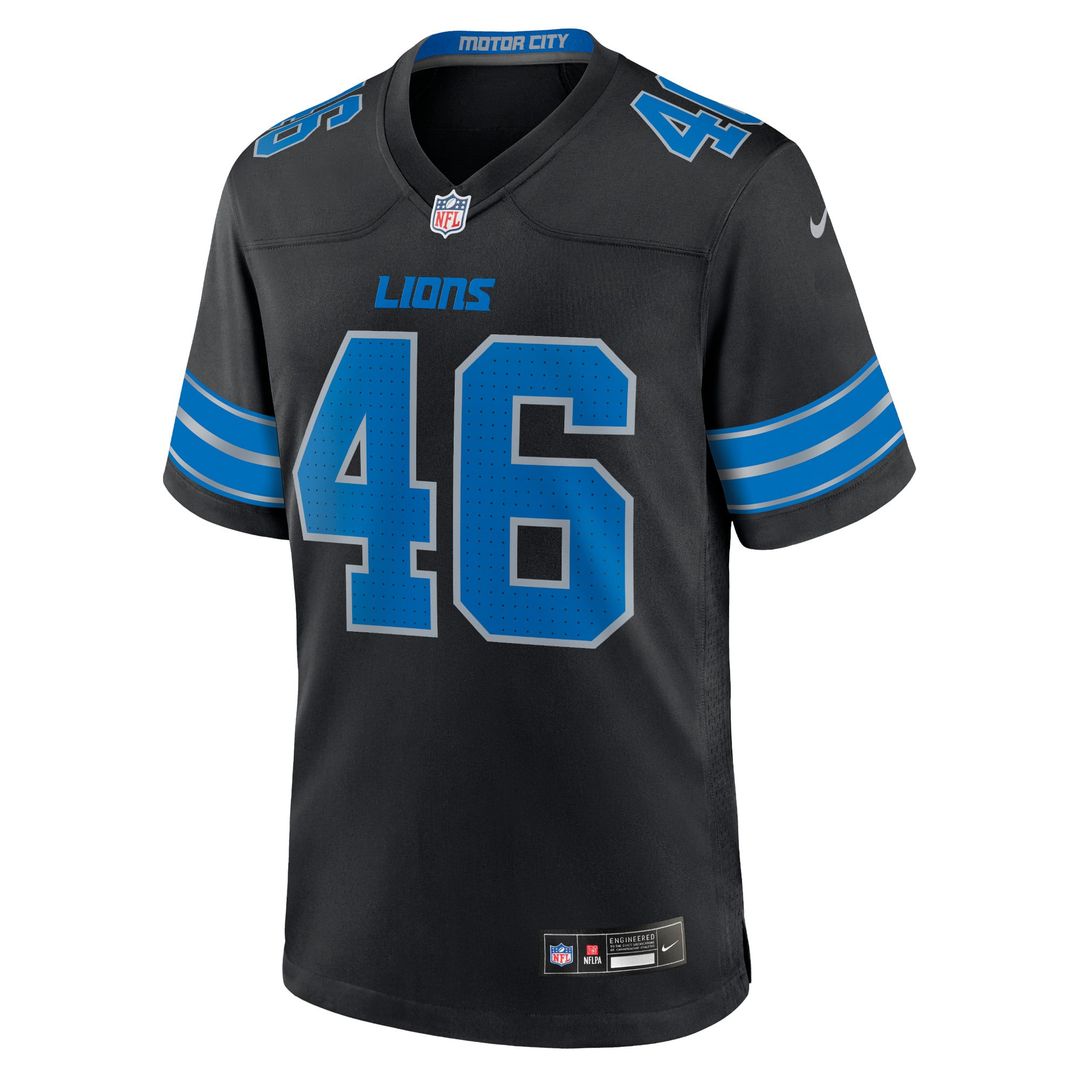Detroit Lions Jack Campbell Nike Black 2nd Alternate Game product image 2