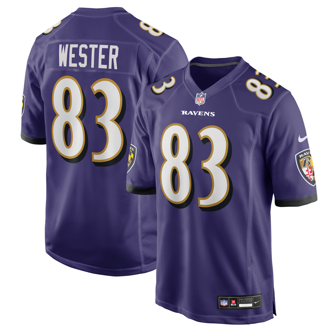 Baltimore Ravens LaJohntay Wester Nike Purple Game Jersey product image 1
