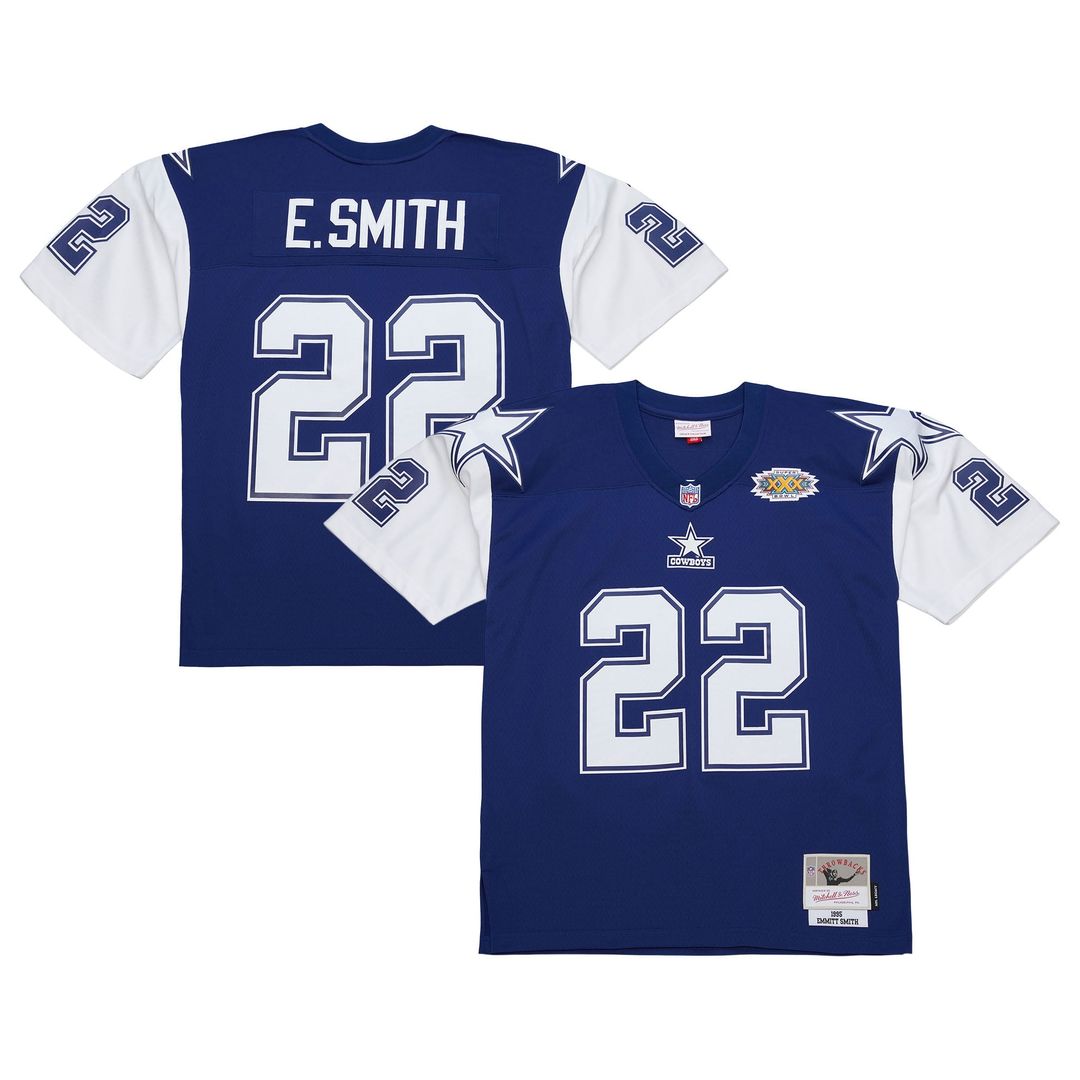 Dallas Cowboys Emmitt Smith Mitchell & Ness Navy 1995 product image 1