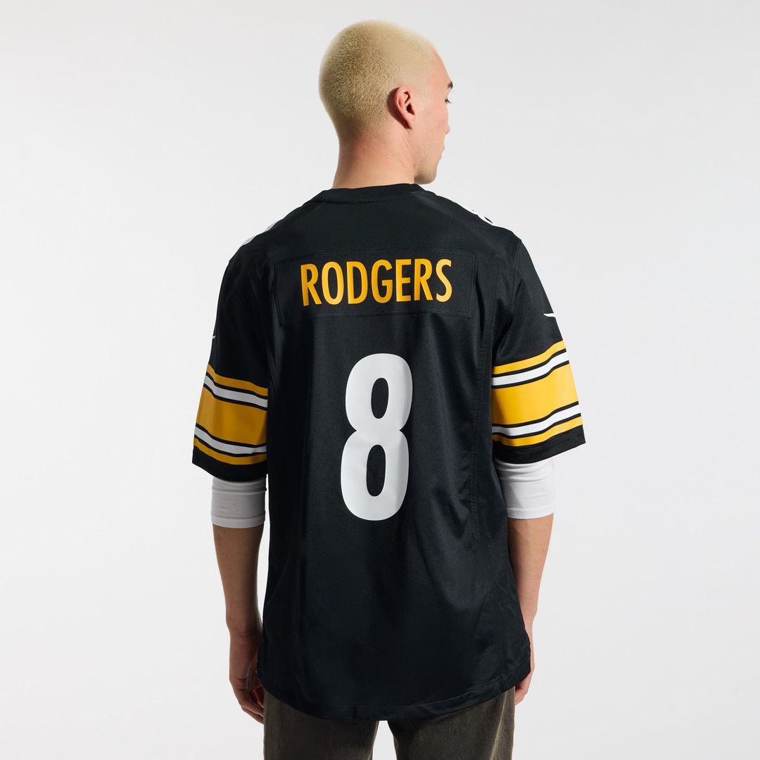 Pittsburgh Steelers Aaron Rodgers Nike White Game Jersey product image 9