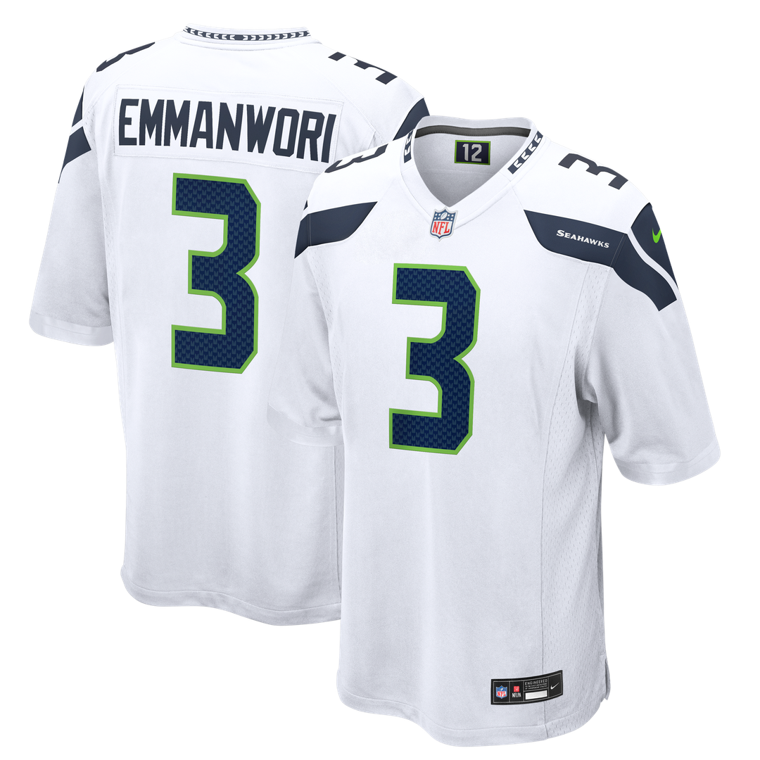 Seattle Seahawks Nick Emmanwori Nike White Game Jersey product image 4