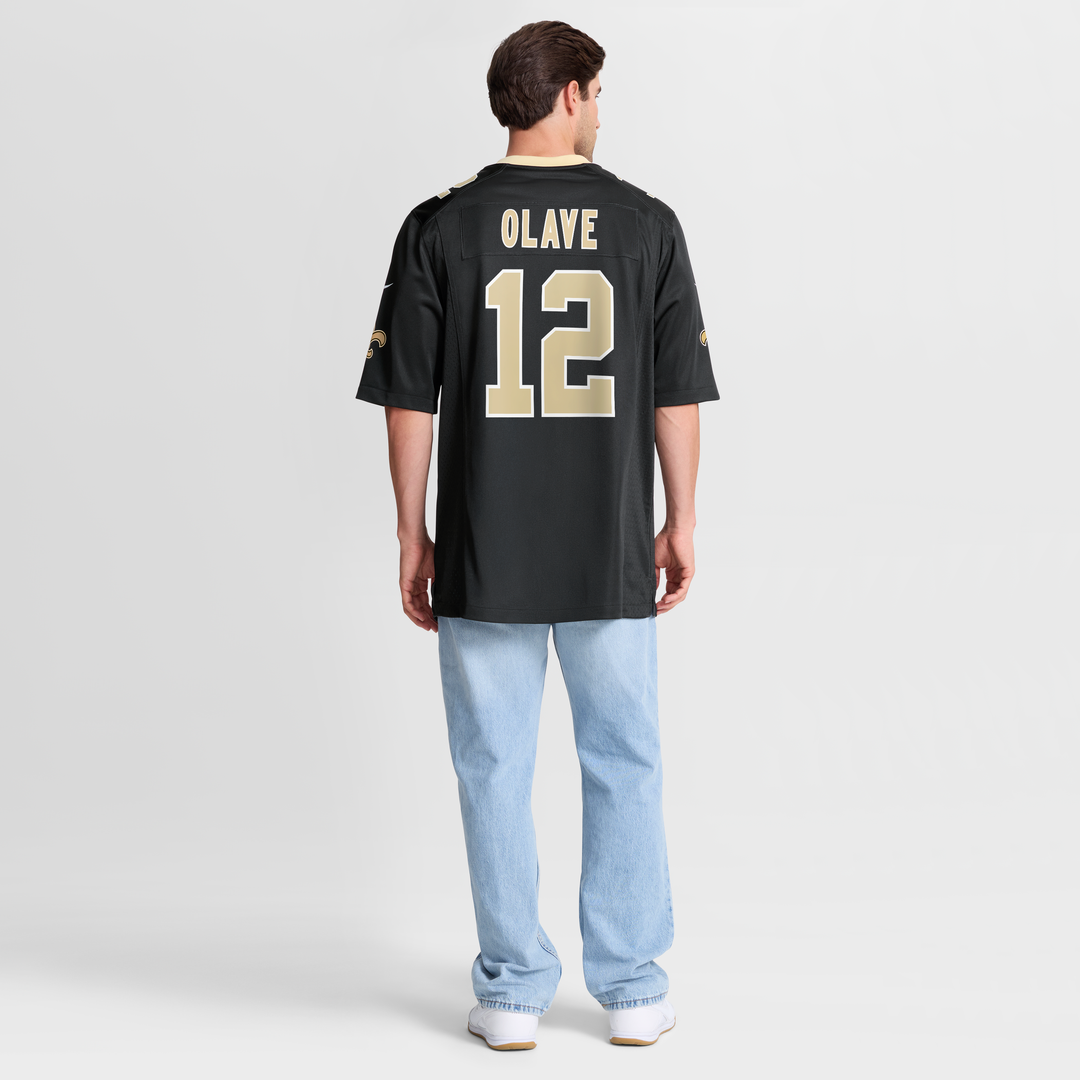 New Orleans Saints Chris Olave Nike Black Game Jersey product image 8