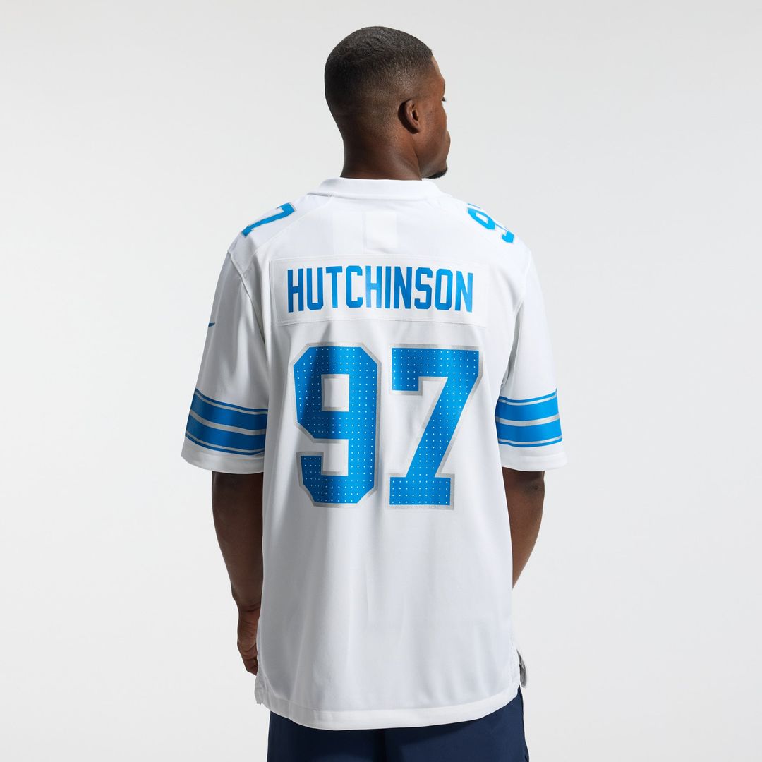 Detroit Lions Aidan Hutchinson Nike White Game Jersey product image 3