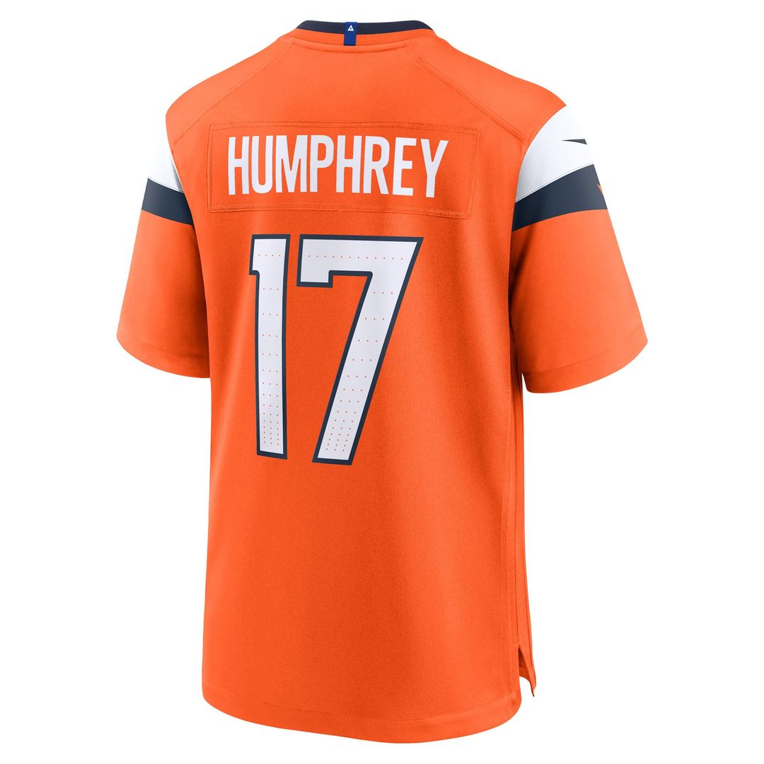 Denver Broncos Lil'Jordan Humphrey Nike Orange Game Jersey product image 3