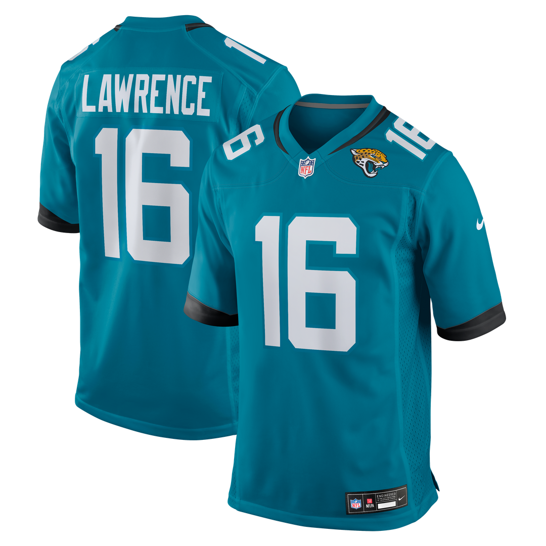 Jacksonville Jaguars Trevor Lawrence Nike Teal Game Jersey product image 1