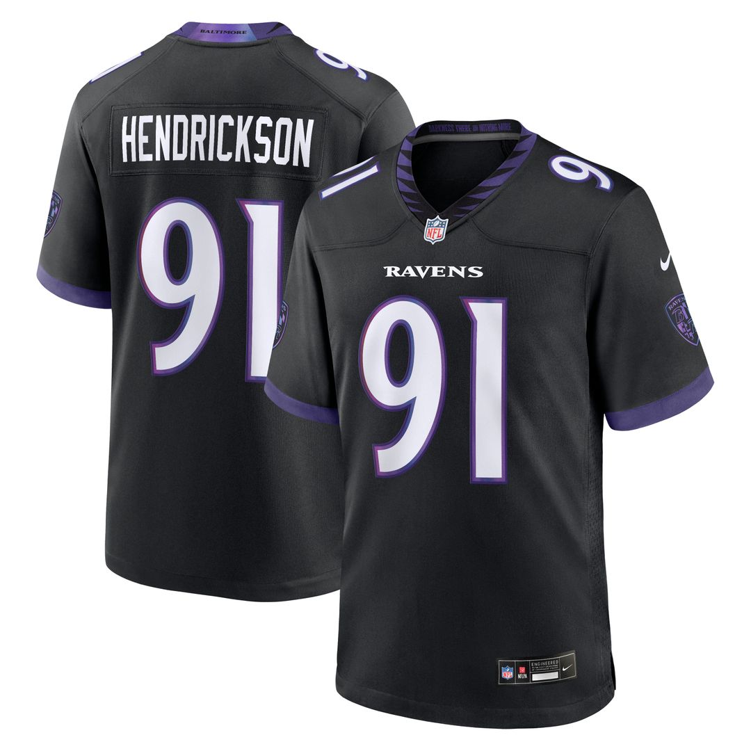 Baltimore Ravens Trey Hendrickson Nike Black Alternate Game product image 1