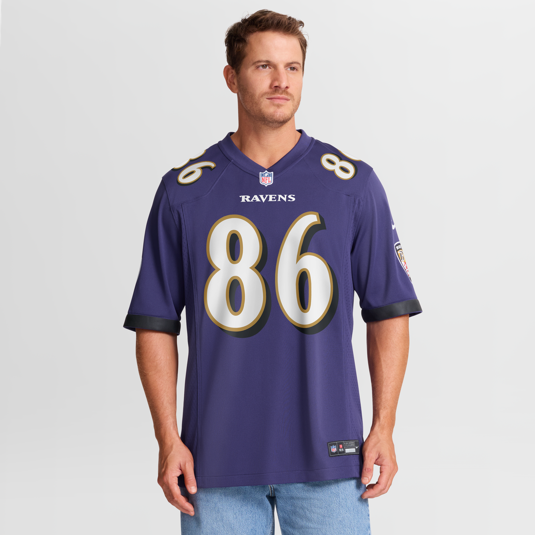 Baltimore Ravens Cornelius Johnson Nike Purple Game Jersey product image 4