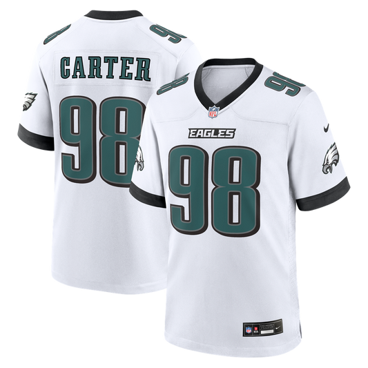 Philadelphia Eagles Jalen Carter Nike White Game Jersey product image 1