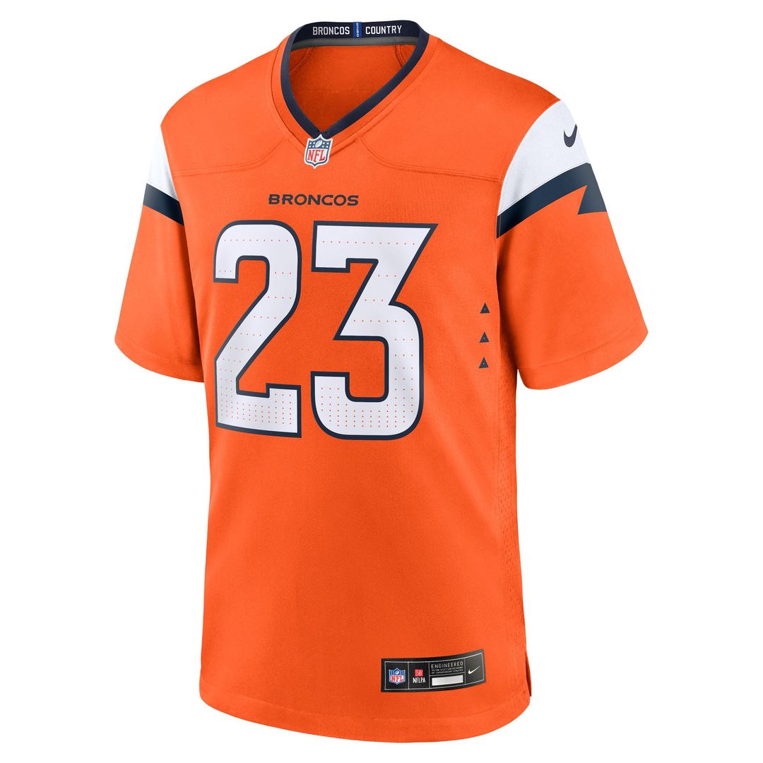 Denver Broncos Jahdae Barron Nike Orange Game Jersey product image 2