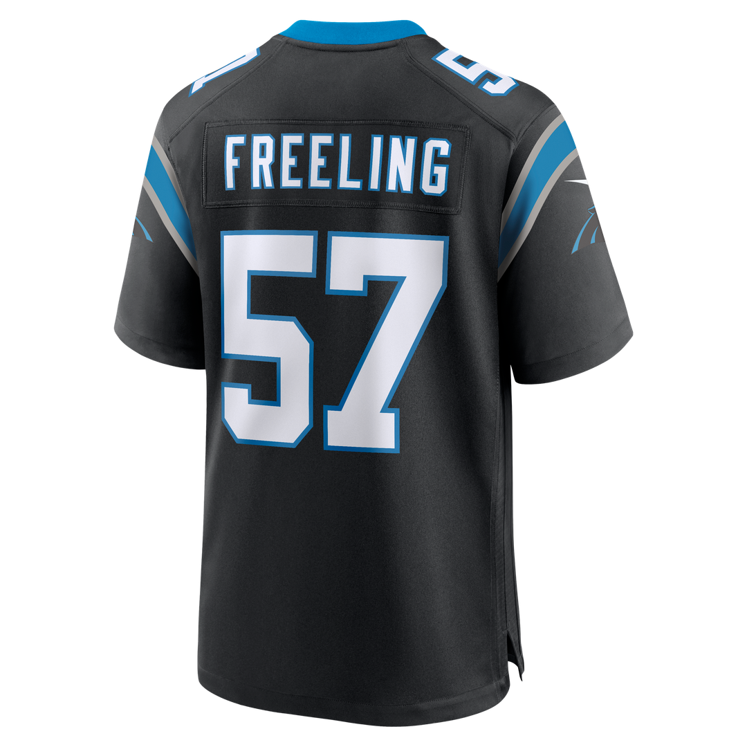 Carolina Panthers Monroe Freeling Nike Black Game Jersey product image 3